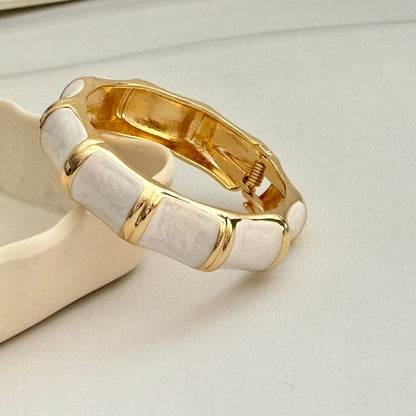 Women Big Color Block Enamel Kada Bracelet