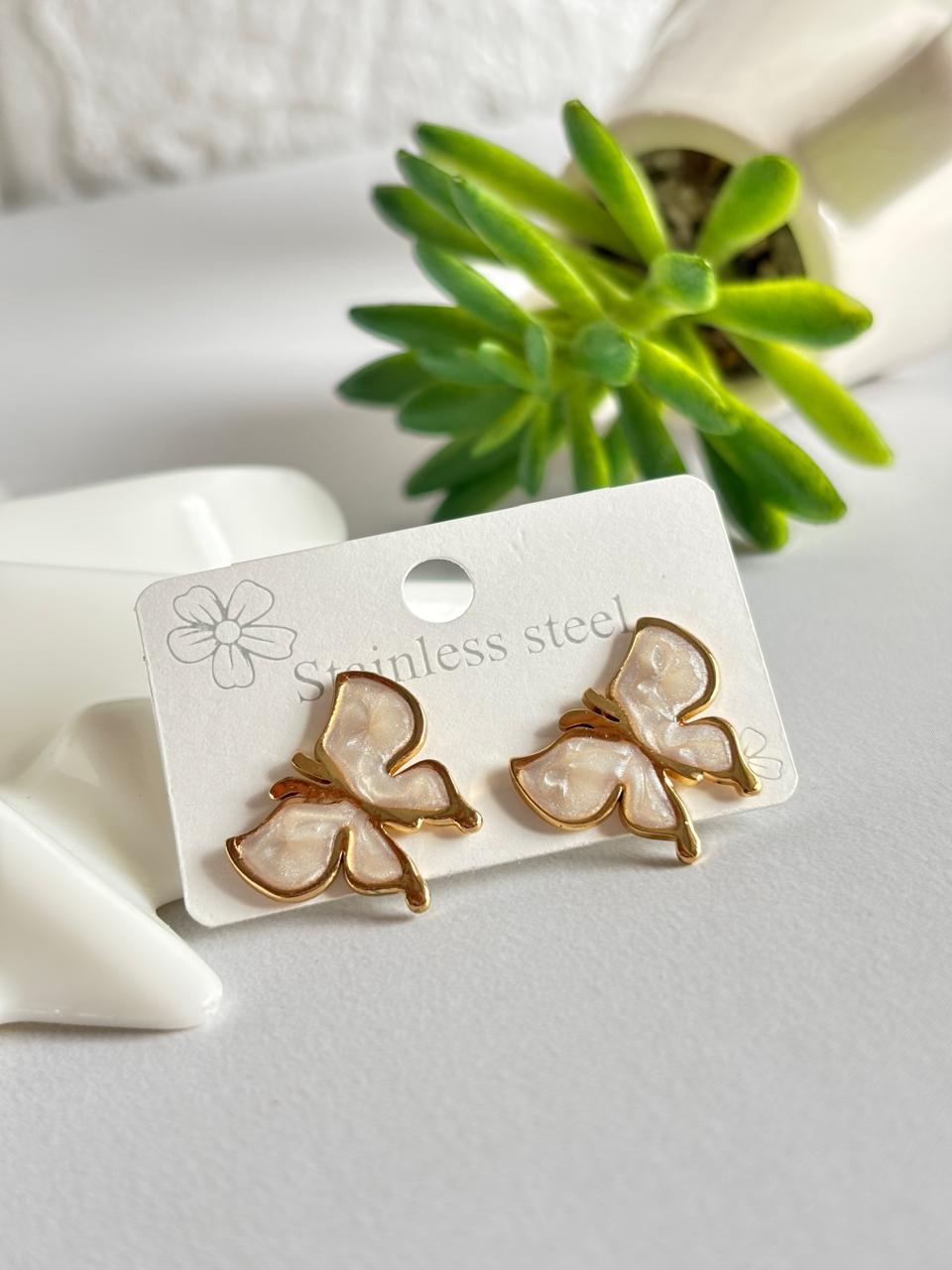 Women Enamel Butterfly Earring