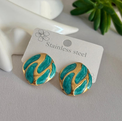Women Enamel Elegant Earring