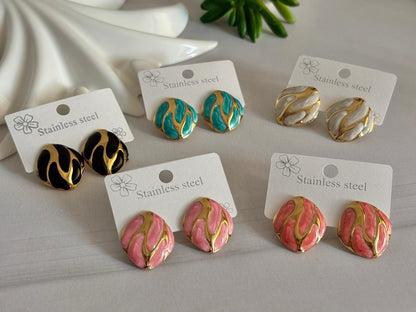 Women Enamel Elegant Earring