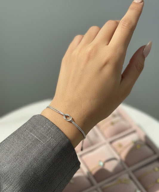 Silver Knot Chain Bracelet - Anti Tarnish - Nimé By Shop Trendys