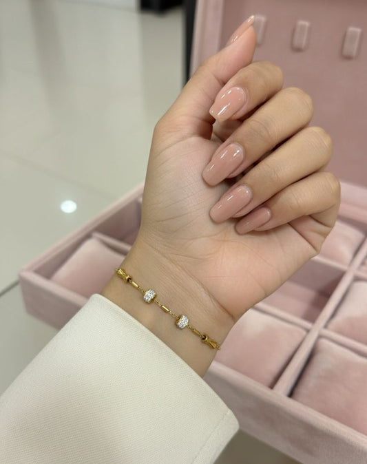 Golden Ball Stick Bracelet - Anti Tarnish - Nimé By Shop Trendys