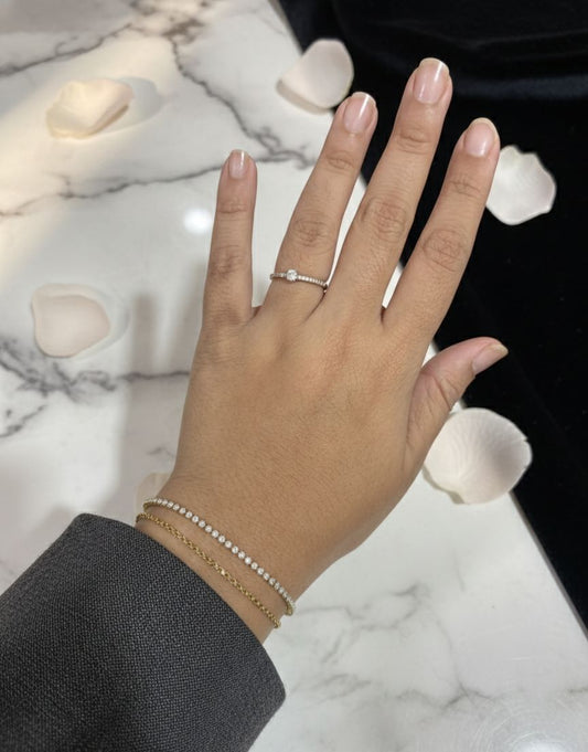 Golden Tennis Chain Layered Bracelet - Anti Tarnish - Nimé By Shop Trendys