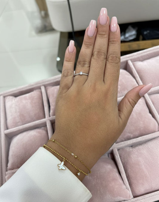 Golden Butterfly Layered Chain Bracelet - Anti Tarnish - Nimé By Shop Trendys