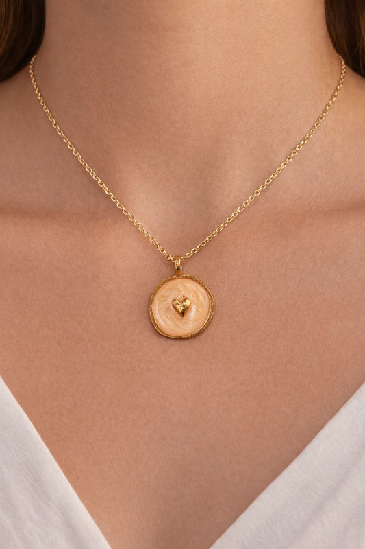 Women Galaxy White Heart Dainty Necklace - Nimé By Shop Trendys