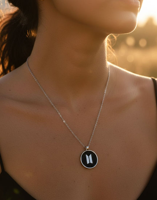 Galaxy Black BTS Women Dainty Necklace - Nimé By Shop Trendys