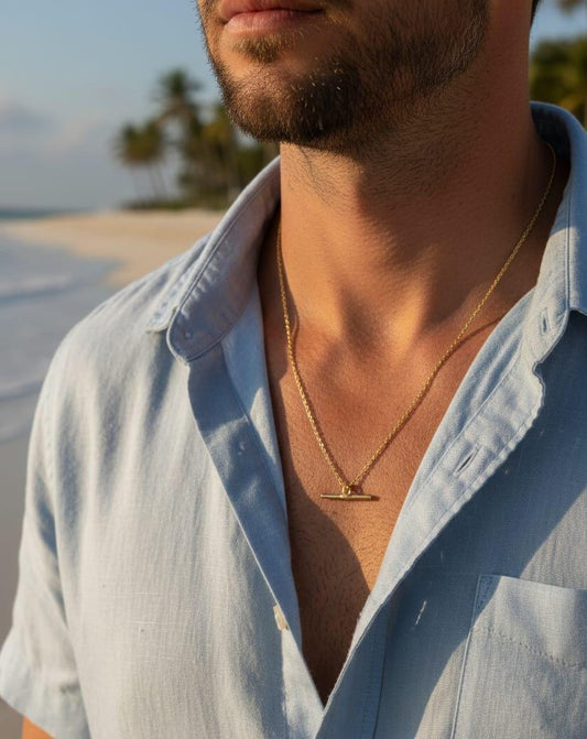 Men Men Toggle Chain Necklace - Nimé By Shop Trendys