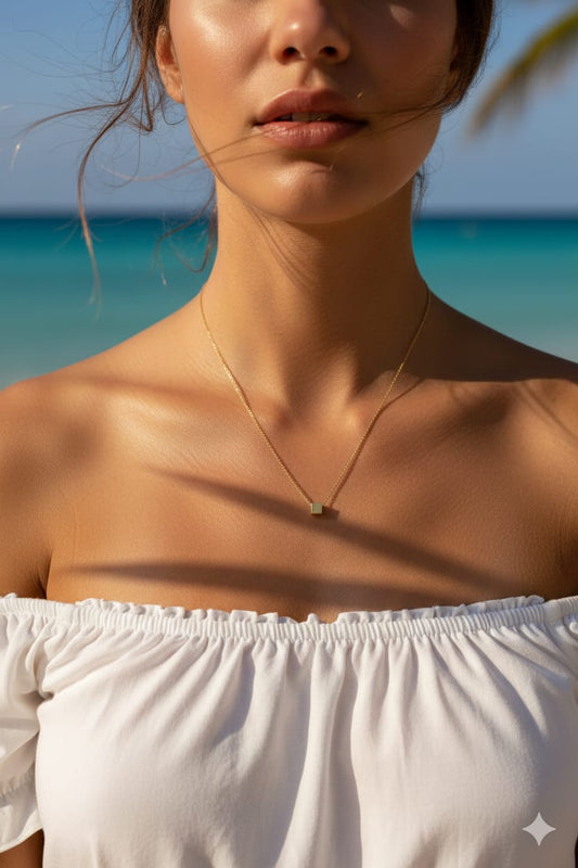 Minimal Square Chain Women Dainty Necklace - Nimé By Shop Trendys