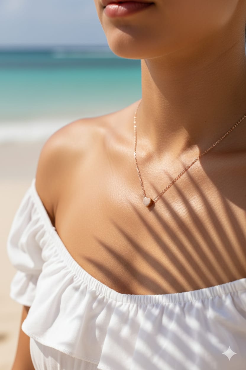 Minimal Heart Chain Women Dainty Necklace - Nimé By Shop Trendys