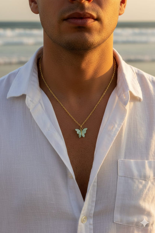 Men Beautiful Butterfly Necklace - Nimé By Shop Trendys
