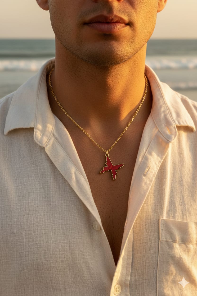Men Elegant Butterfly Necklace - Nimé By Shop Trendys