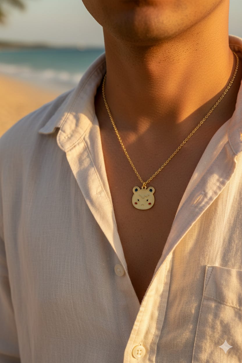 Men Grumpy Necklace - Nimé By Shop Trendys