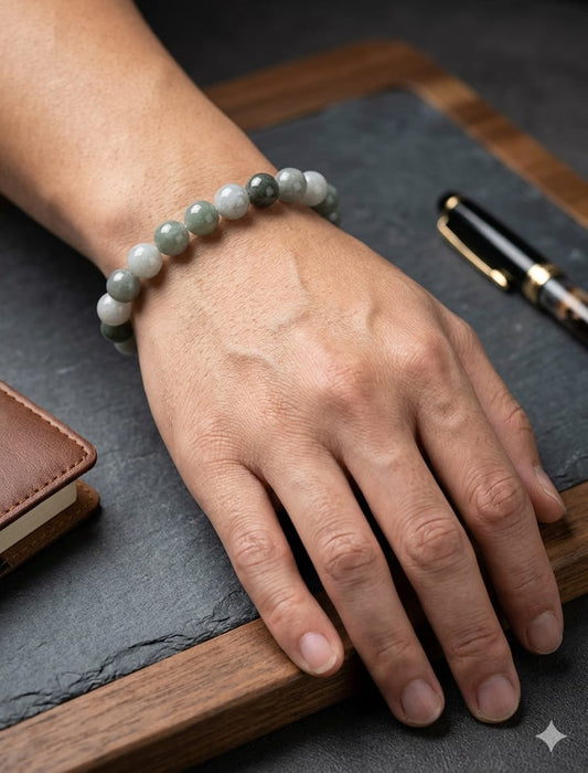 Men Stone Green Beads Bracelet - Nimé By Shop Trendys