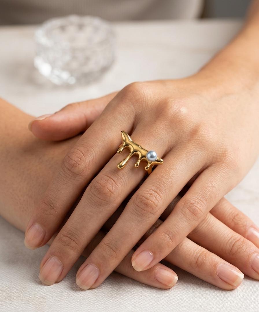 Women Chunky Statement Ring (Adjustable)
