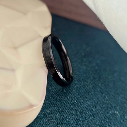 Men Thin Square Band Ring (Anti Tarnish)