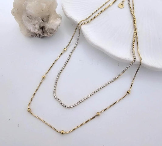 Radiance Layered Women Necklace (Anti Tarnish)