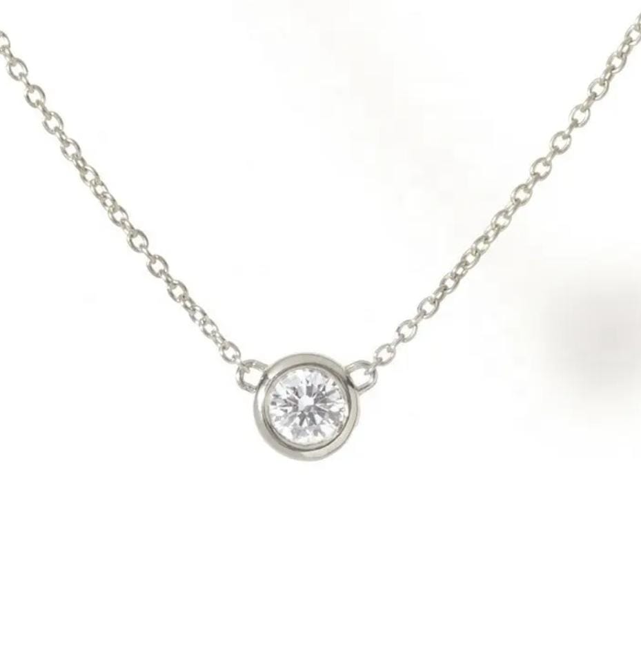Classic Solitaire Women Necklace (Anti Tarnish)