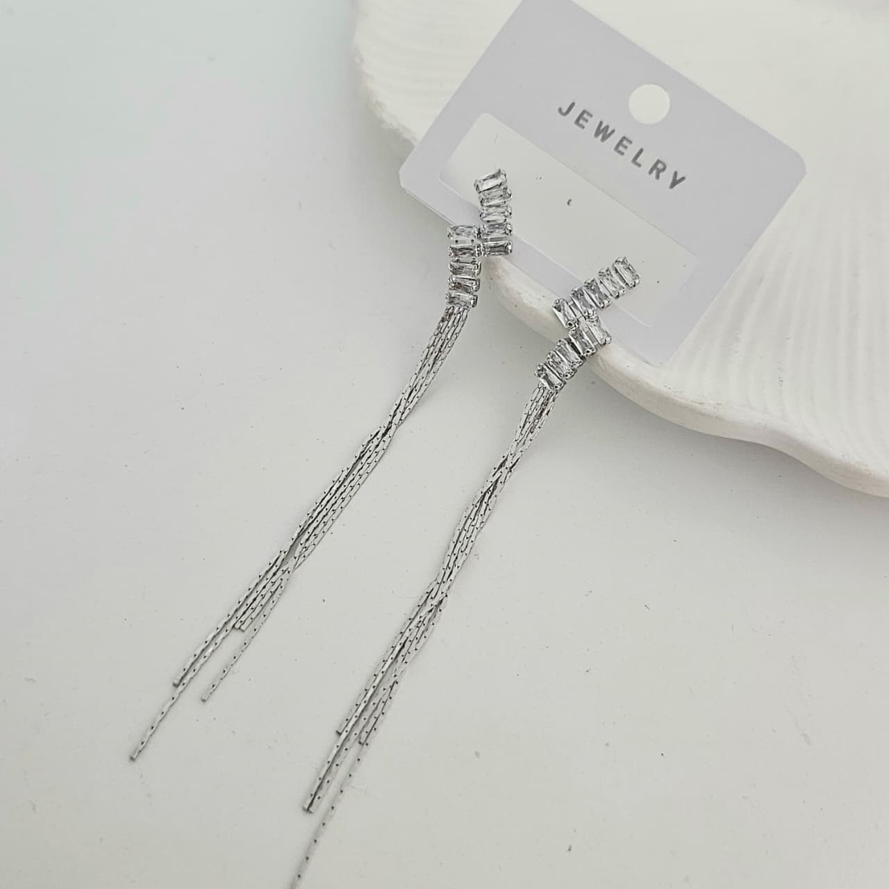 Gleam Stream Diamond Earrings