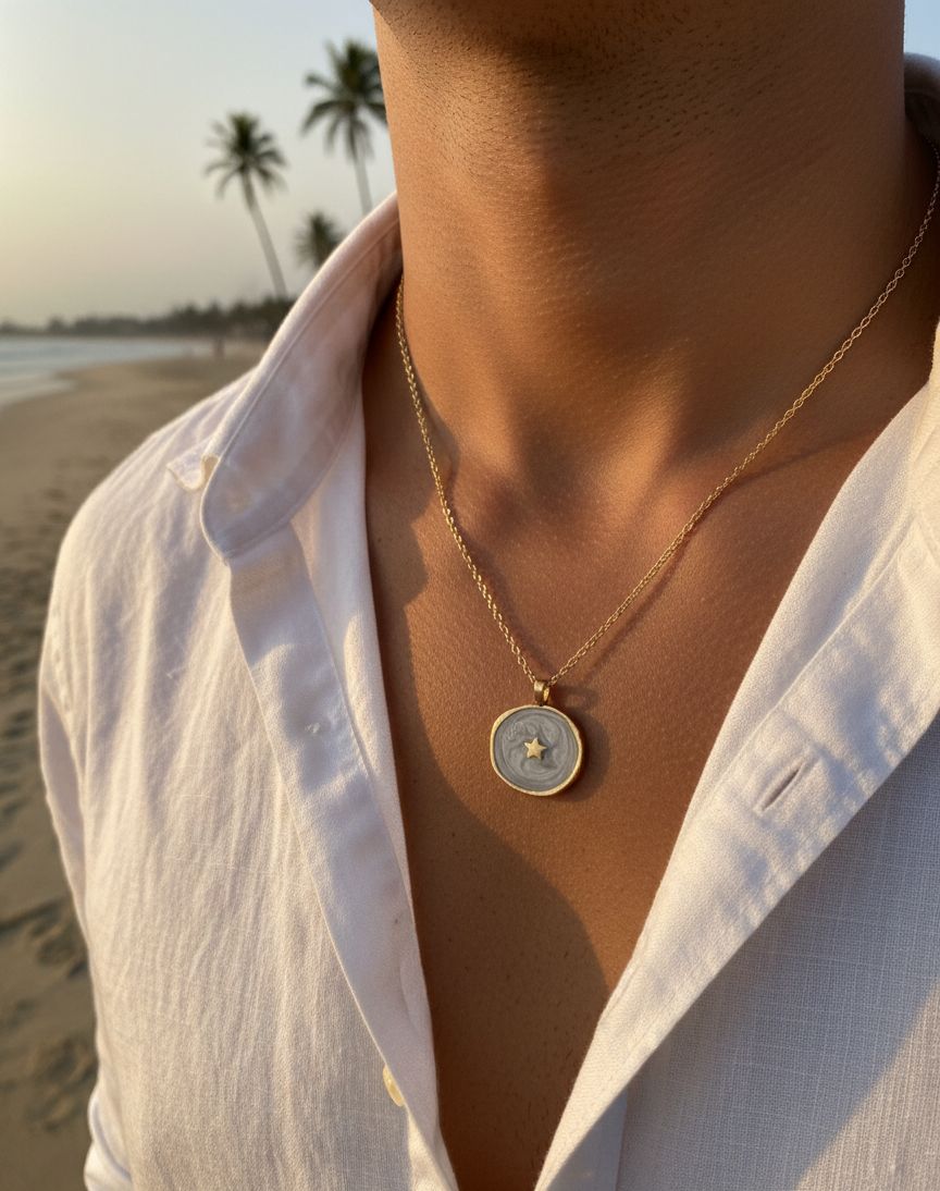 Men Galaxy Chain Necklace - Nimé By Shop Trendys