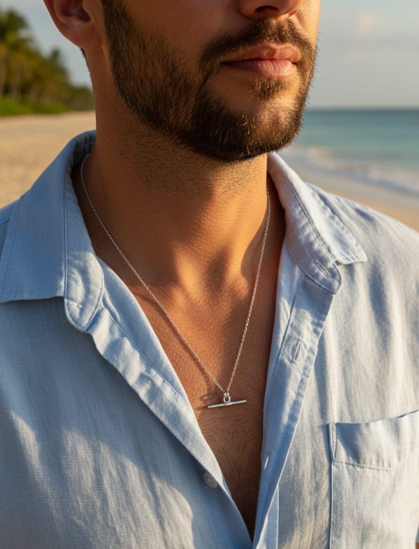 Men Men Toggle Chain Necklace - Nimé By Shop Trendys