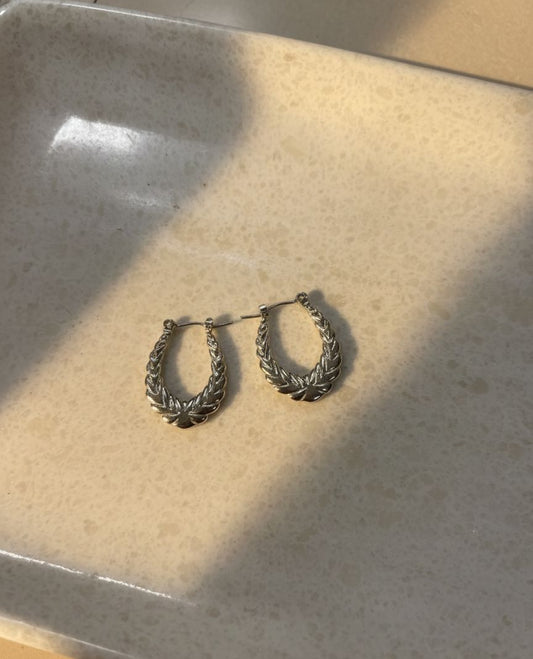 Women Silver Veil Bali Halo Earring (Anti Tarnish)