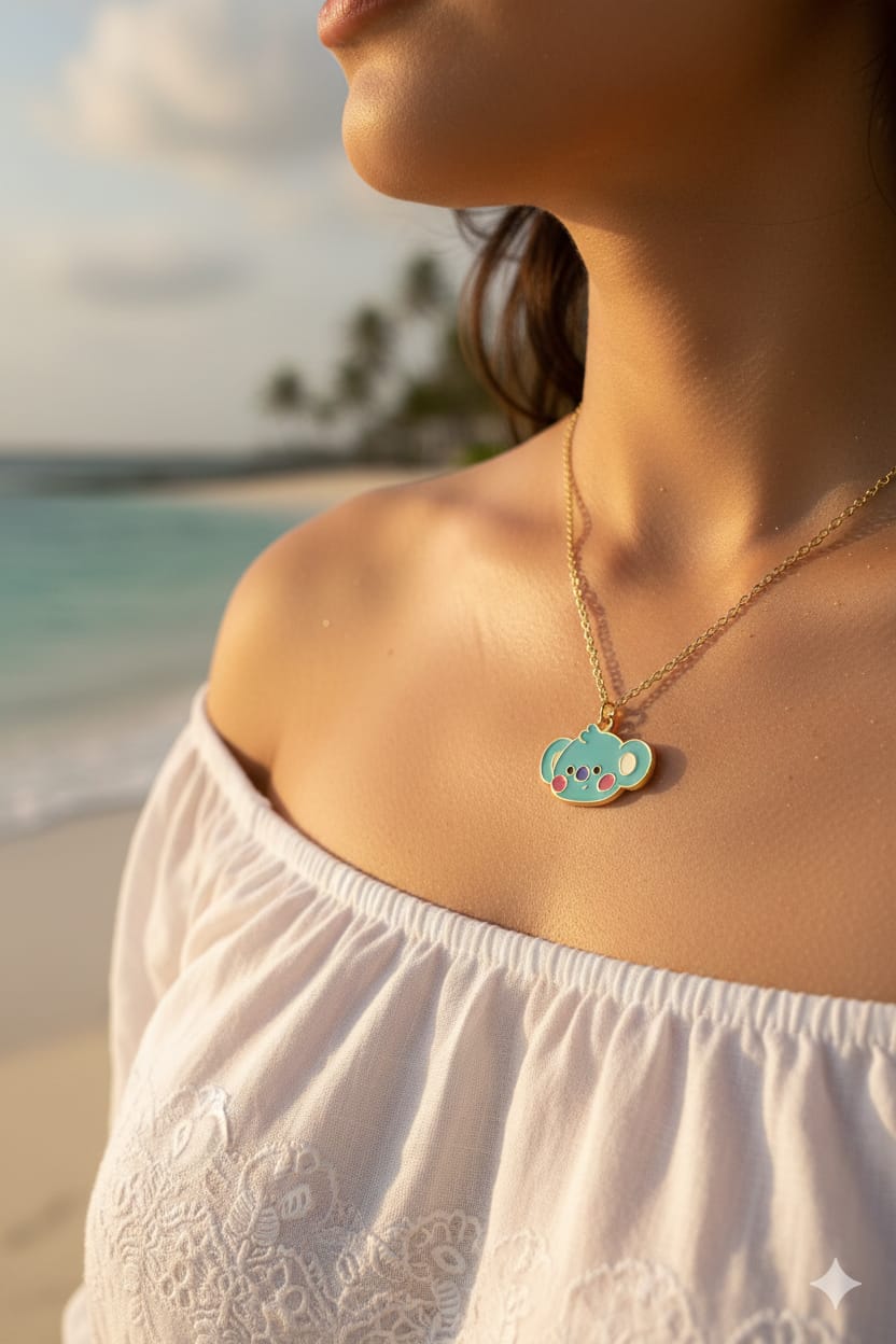 BT 21 Dainty Woman Necklace - Nimé By Shop Trendys