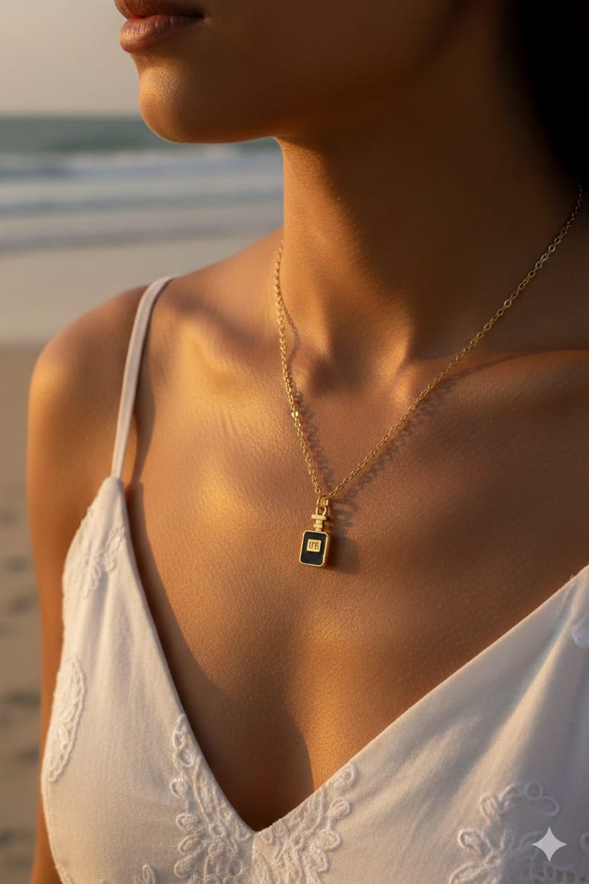 Perfume Women Dainty Necklace - Nimé By Shop Trendys
