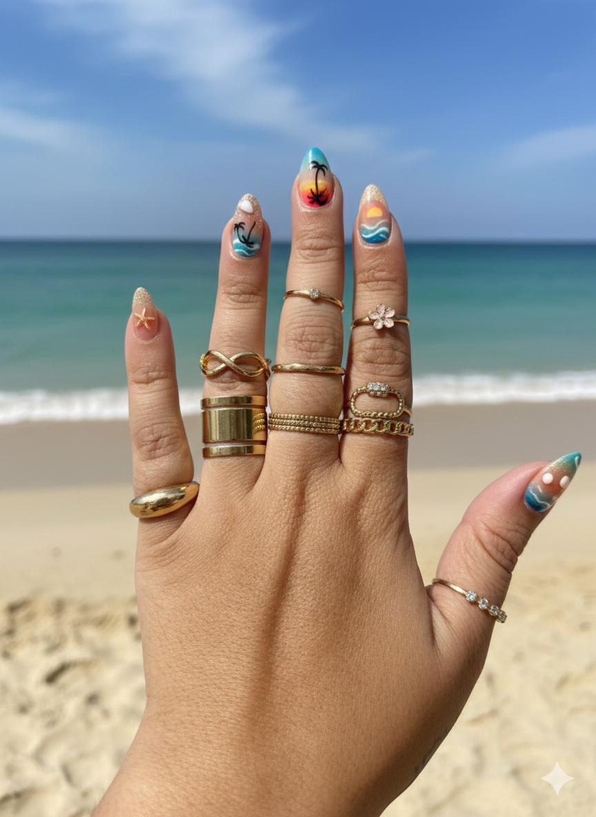 D5 Ring Set (12 Rings ) - Nimé By Shop Trendys
